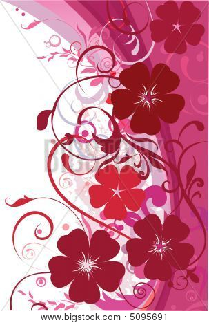 Grunge Blumen Hintergrund