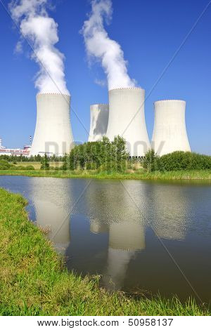 Nuclear power plant Temelin in Czech Republic Europe 