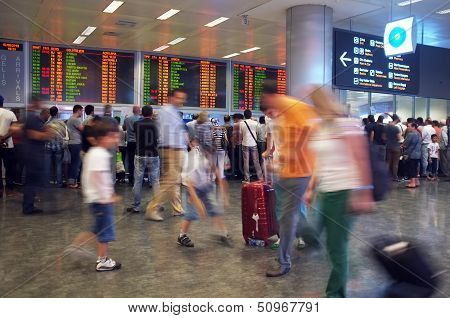 Airport indoor scenery