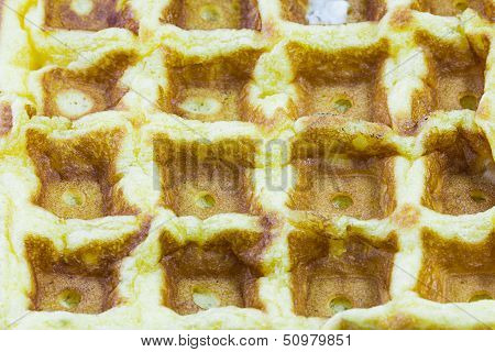 Freshly baked waffles