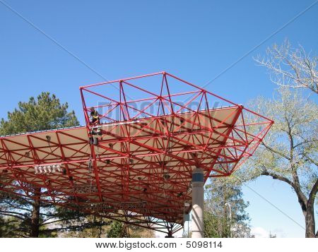 Bühne Worker Setus bis Lichter Wingfield Park reno