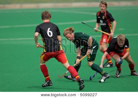 Mens Feldhockey-Aktion