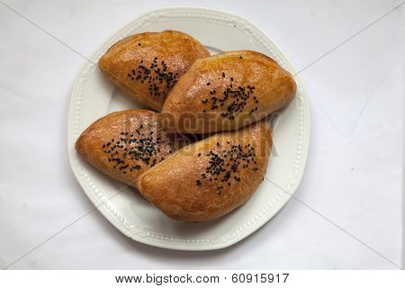 Homemade Savory Pastry With Cheese Filling