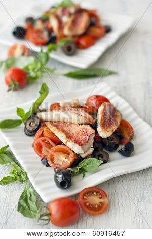 Red Mullet With Vegitables