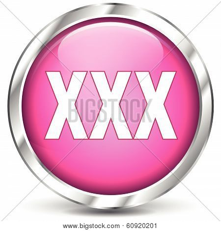 Pink Chrome X Icon