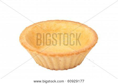 Empty Tartlet On White Background