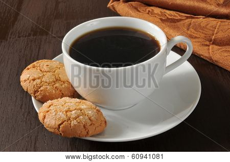 Almond Cookies And Coffee