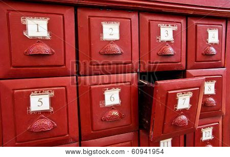 The Drawer Of Esiimsi Leaves In The Temple