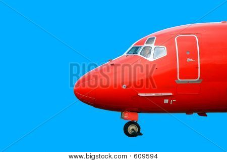 Rote Flugzeug-Kopf