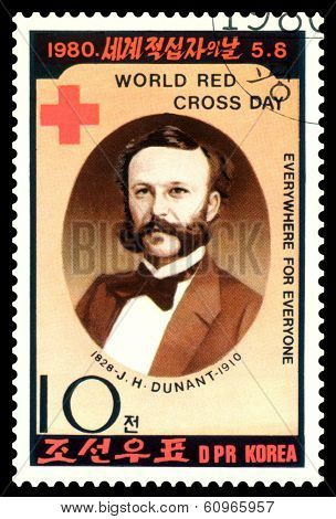 Vintage  Postage Stamp.  Doctor J. H. Dunant.