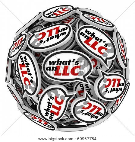 Whats an LLC Question Speech Bubble Sphere Business Advice
