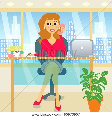 woman in office