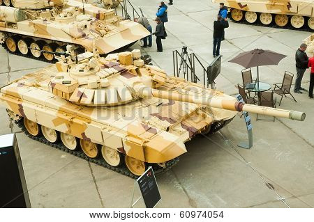 Modernized tank T-72. Russia