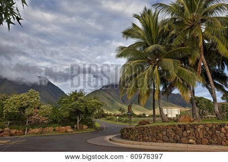Road into the West Maui Mountains from lahaina