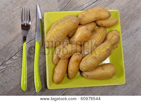 Potatoes In A Plate
