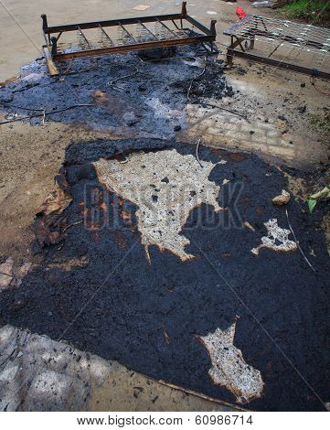 Burned Bed