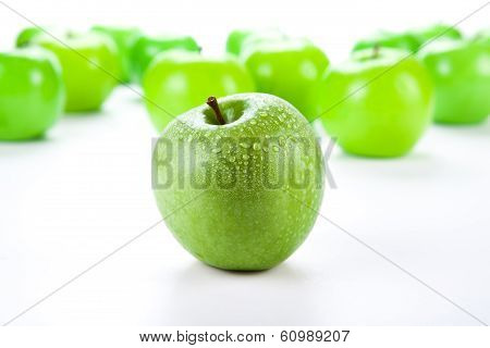 Close-up Of An Apple Green