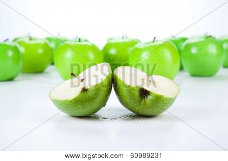 Close-up Of An Apple Green