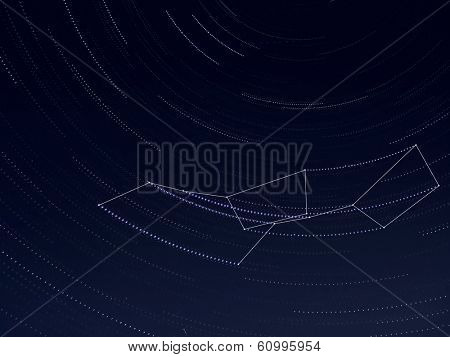 series of Ursa Major shots during 1.5h,  merged in photoshop