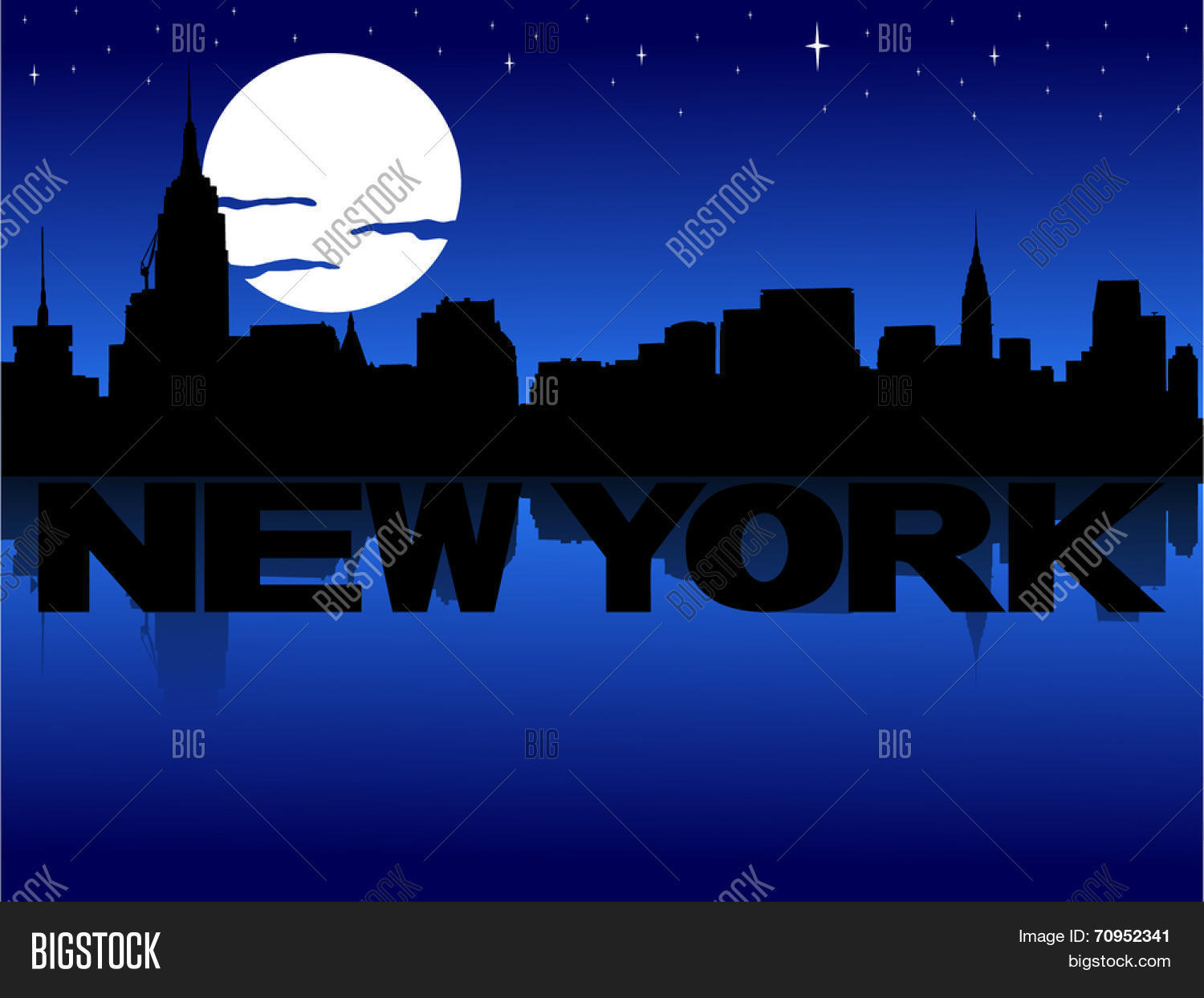 New York Skyline Vector & Photo (Free Trial) | Bigstock