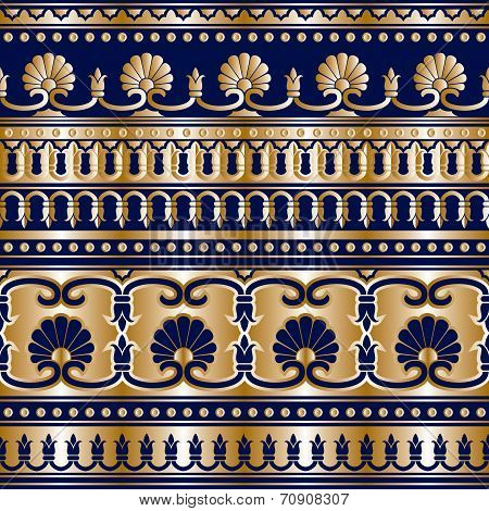 Gold Greek seamless