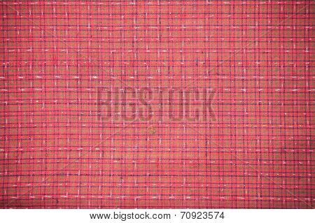 Closeup Pattern Of Thai Handmade Fabric Background