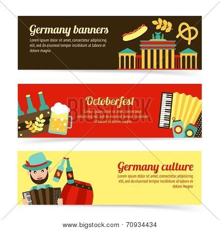 Germany travel banner set