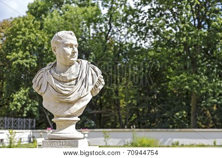 Bust Of Vitellius In Lazienki, Warsaw, Poland
