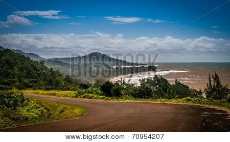 Road along the Madagascar coast
