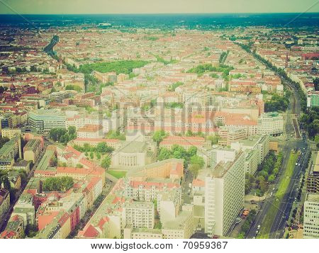 Retro Look Berlin Aerial View