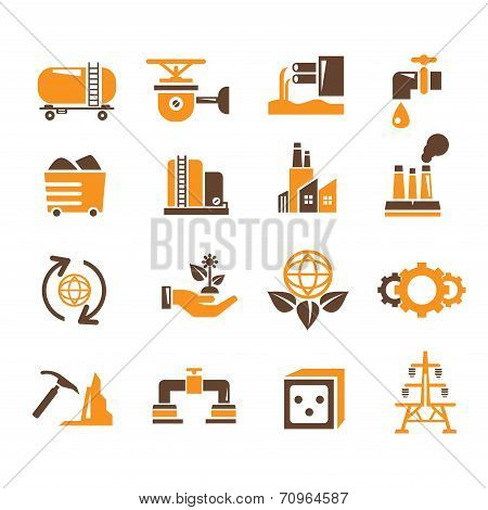 industry and energy icons