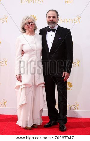 LOS ANGELES - AUG 25:  Mandy Patinkin at the 2014 Primetime Emmy Awards - Arrivals at Nokia at LA Live on August 25, 2014 in Los Angeles, CA