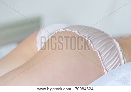 Beautiful buttocks of a slim woman