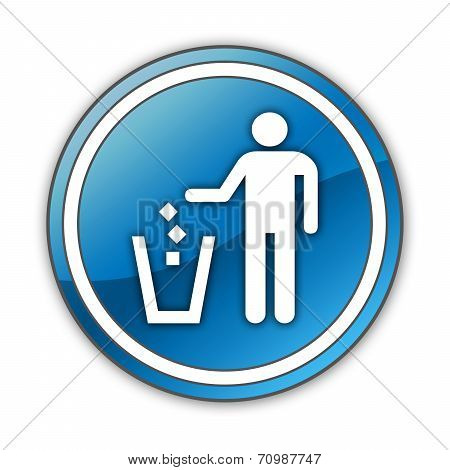 Icon, Button, Pictogram Litter Container