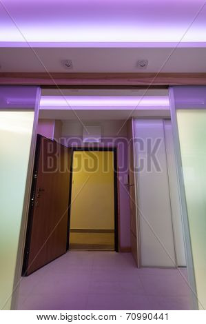 Illuminated Anteroom In Luxurious Apartment