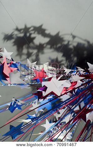 4th of july background with shadow