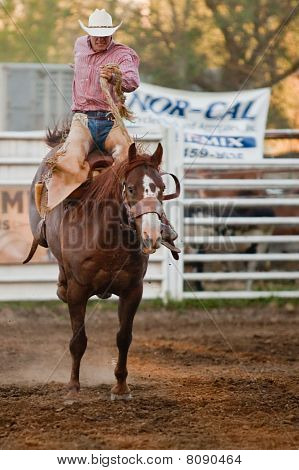 Willits, CA-juli 03: Deelnemers van de vierde van juli viering Willits Frontier dagen rodeo.