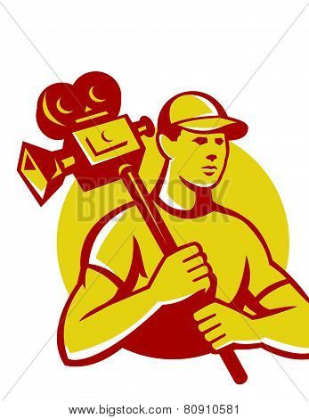 Cameraman-video-looking-up