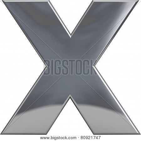 Metal Letter X