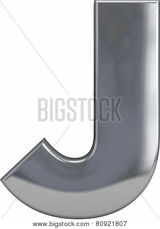 Metal Letter J