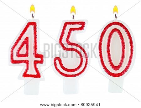 Candles Number Four Hundred Fifty