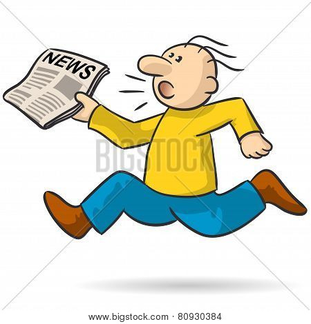 Person With News