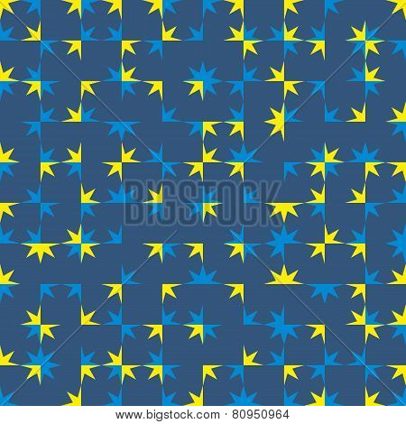 Abstract Seamless Blue-yellow Texture. Vector Background.eps