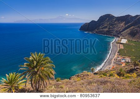 Beautiful beach in La Gomera island - Canary Spain