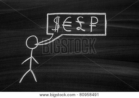 Pegman And Currency Signs