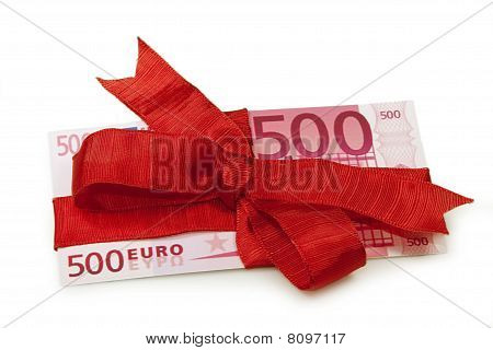 Euroseddel som gave