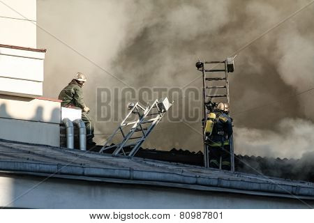 A Fire In A Warehouse At 108 Frolovska