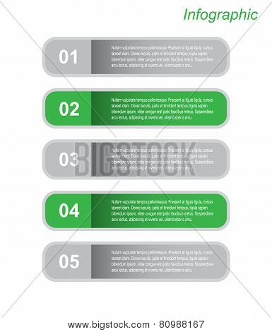 Modern design template, can be used for info-graphics,graphic or website layout vector