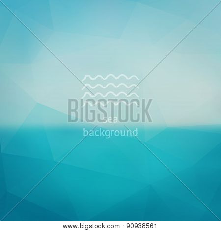 Triangle Sea Abstract Blurred Background