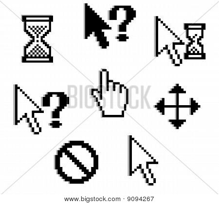 Satz von pixelig graphics